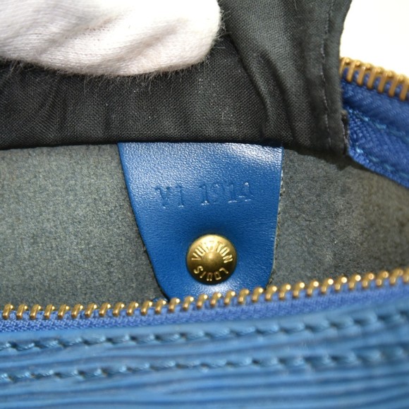 LOUIS VUITTON Vintage Speedy 30 Blue Epi Leather City Handbag - Picture 10 of 11